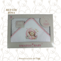 Capa de baño Dmateo Baby 450 100% algodón
