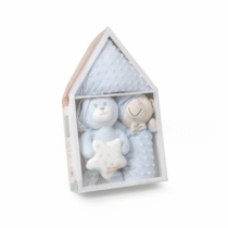 Set 3 piezas Casita (peluche +manta+ dou dou) Set25 Interbaby