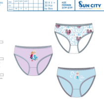 Caja 3 braguitas FROZEN 55647 SUNCITY