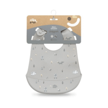 Babero impermeable de silicona estampado Ref.SI022 Interbaby