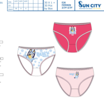 Caja 3 braguitas BLUEY 80065 SUNCITY