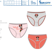 Caja 3 braguitas MINNIE 80073 SUNCITY