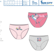 Caja 3 braguitas PEPPA PIG 80076 SUNCITY