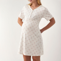 Camisón manga corta maternal N19261 PROMISE
