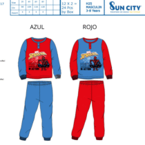 Pijama largo interlock algodón SPIDERMAN 20084 Suncity