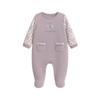 Pelele bebé NIÑA manga larga DA25W011 DON ALGODON