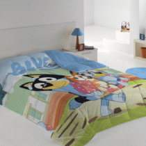 Edredón nórdico infantil BLUEY (rosa y azul) Textile