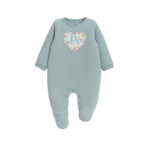 Pelele terciopelo bebé NIÑA manga larga DA25W013 DON ALGODON