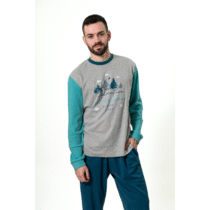 Pijama invierno hombre algodón 25621 KINANIT