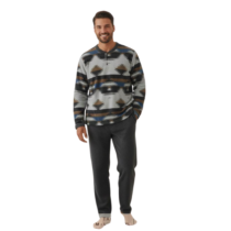 Pijama coralina hombre LOGAN 43089 VANILA
