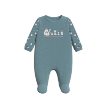 Pelele terciopelo bebé NIÑO manga larga DA25W006 DON ALGODON