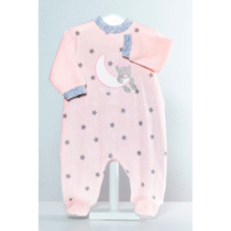 PELELE recién nacido terciopelo NIÑA (3-24m) 2513A2 KINANIT