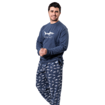 Pijama invierno hombre algodón 25622 KINANIT (tallas especiales)