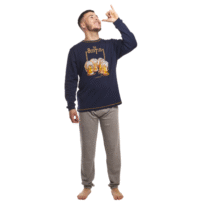 Pijama hombre invierno estampado 83913