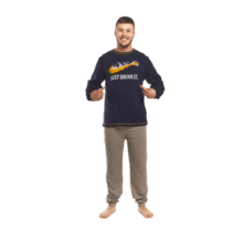 Pijama hombre invierno estampado 83931