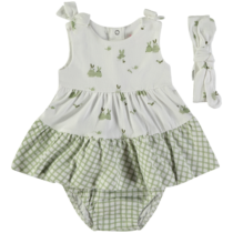 Conjunto 3 piezas niña (vestido+braga+cinta) 160050 BABYBOL