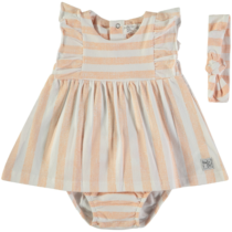 Conjunto 3 piezas niña (vestido+braga+cinta) 160850 BABYBOL
