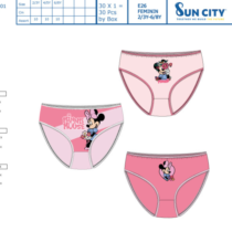 Caja 3 braguitas MINNIE 80074 SUNCITY