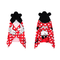 Toalla playa microfibra abierta y con gorrito MINNIE 18214 Suncity