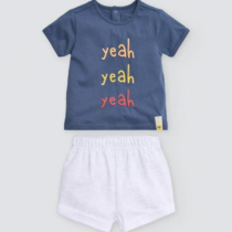 Conjunto bebé dos piezas manga corta para niño 25626 Ysabel Mora