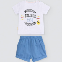 Conjunto bebé dos piezas manga corta para niño 25627 Ysabel Mora