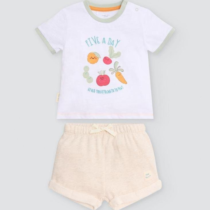 Conjunto bebé manga corta para niña 25624 Ysabel Mora