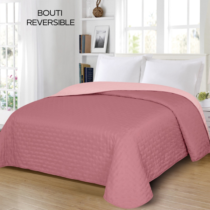 Bouti lisa reversible para verano sin cojín BICOLOR (Cama 90 a 2M) DMATEO