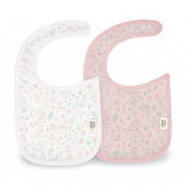 Pack 2 babero velcro estampados FLORES 005 Interbaby