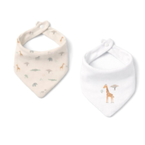 Pack 2 babero bandana estampados SAVANNA 001 Interbaby