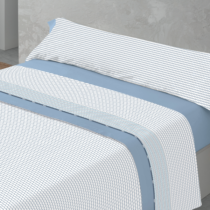 Juego sábanas tergal estampado TABARCA (90 a 180cm) dMateo