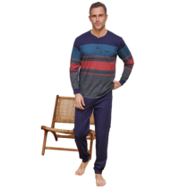 Pijama hombre invierno punto liso 265633 Muslher